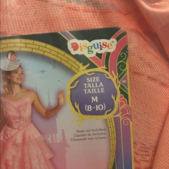 NEW Universal Pictures Wicked Glinda Pink Prestige Gown Disguise Costume Sz M - Picture 3 of 3